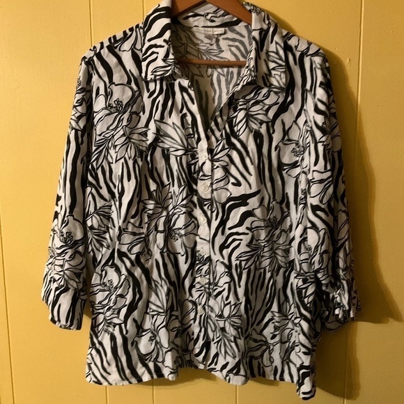 Vintage JM Collection Woman Linen Shirt! - Picture 1 of 4